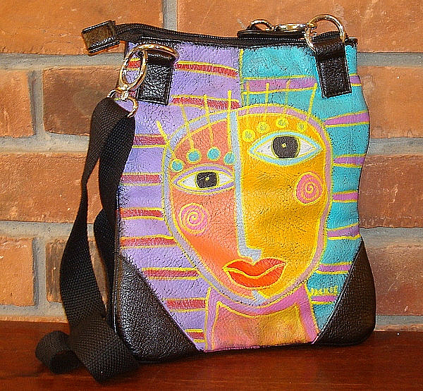 Hand Painted Handbag Purse Shoulder Bag Cross Body Bag 