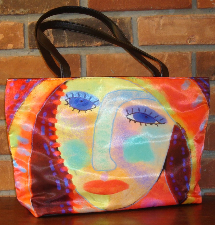 Abstract Art Handbag Shoulder Bag Purse My Original Digital Painting Of ...