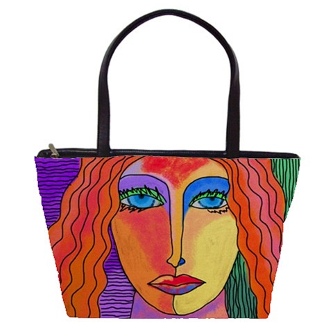 Original Art On Handbag Purse My Digital Painting Of A Red Haired Original Art On Handbag Purse My Digital Painting Of A Red Haired Woman